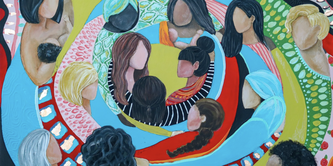 Stefanie Carson’ın Infinite Connections: Women United adlı eseri, kadınların kolektif gücünü konu alıyor.